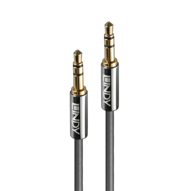 Imagine Cablu audio jack stereo 3.5mm CROMO LINE T-T 5m, Lindy L35324