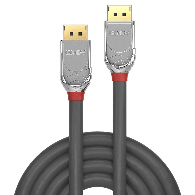 Imagine Cablu DisplayPort 8K / 4K@160Hz T-T v1.4 Cromo Line 1m, Lindy L36301-1