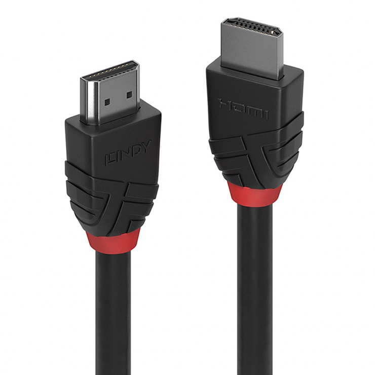 Imagine Cablu HDMI v2.0 4K60Hz Black Line T-T 3m, Lindy L36473