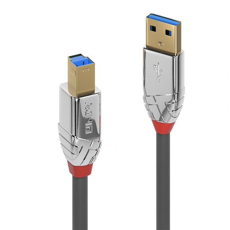 Imagine Cablu de imprimanta USB-A 3.0 la USB-B T-T Cromo Line 2m, Lindy L36662