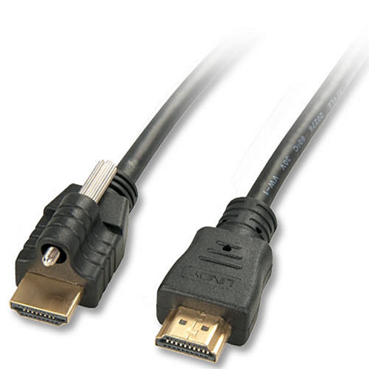 Imagine Cablu HDMI v1.4 cu surub T-T 10m, Lindy L41465