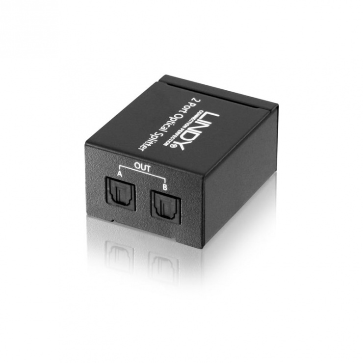 Imagine Multiplicator audio optic TosLink Digital 2 porturi, Lindy L70432-1