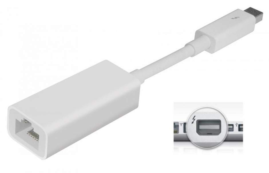 Imagine Adaptor Thunderbolt la Gigabit LAN, Apple MD463ZM/A