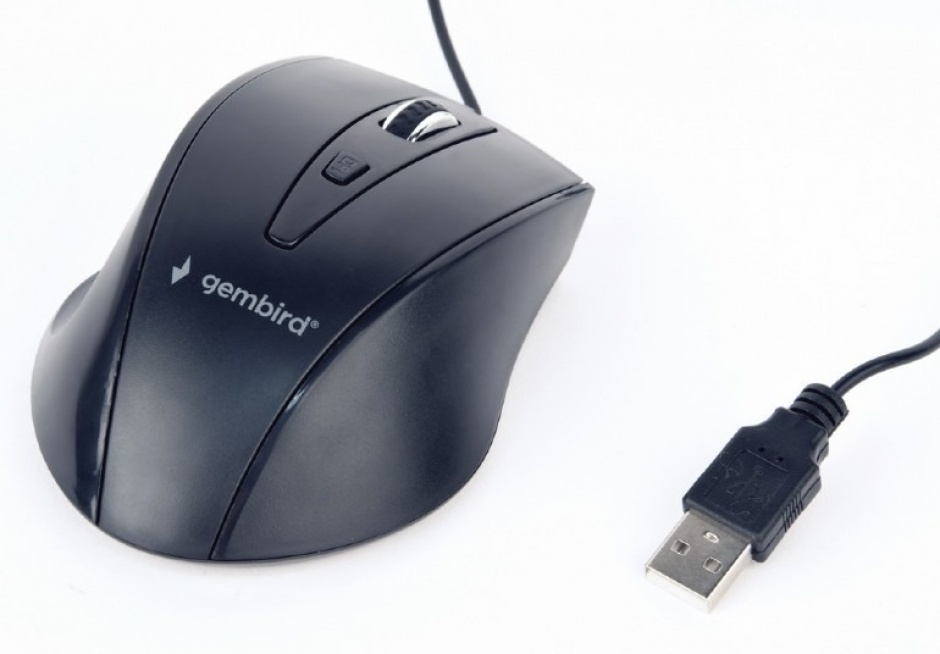 Imagine Mouse USB optic Negru, Gembird MUS-4B-02-2