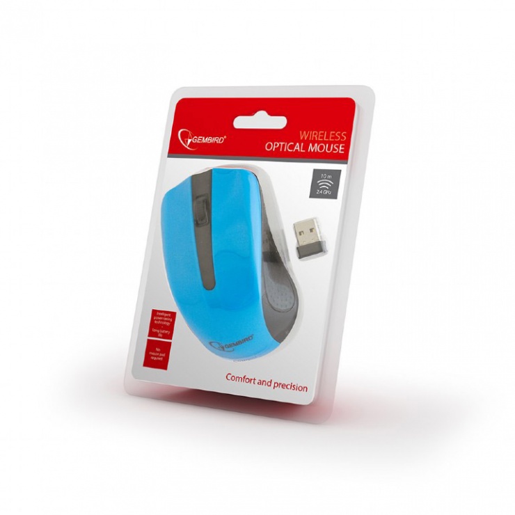 Imagine Mouse optic wireless Blue, Gembird MUSW-101-B-2