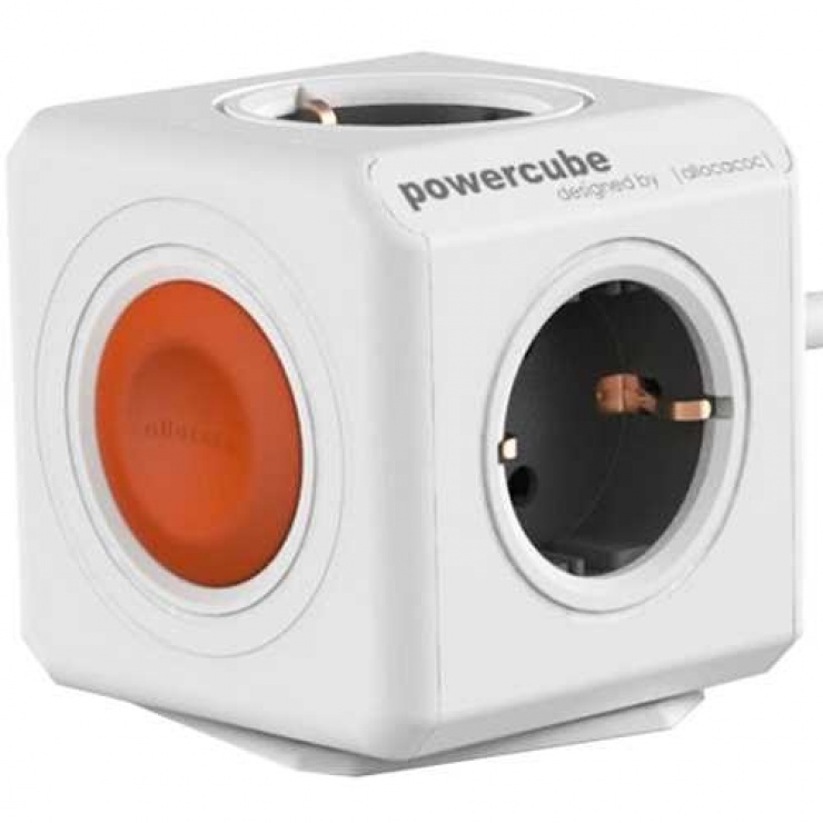 Imagine Prelungitor in forma de cub PowerCube Remote 4 prize 1.5m cu Switch, Allocacoc-1