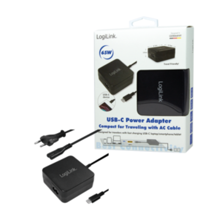Imagine Incarcator universal tableta/laptop USB-C 65W, Logilink PA0175