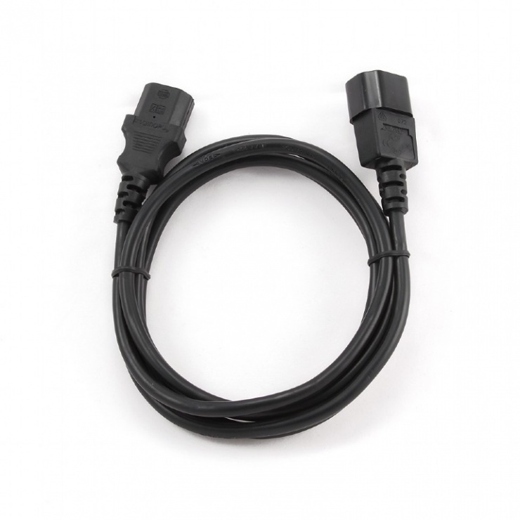 Imagine Cablu prelungitor alimentare PC C13 - C14 1.8m, Gembird PC-189-VDE-1