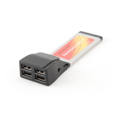 Imagine Placa Expresscard - 4 porturi USB 2.0, Gembird PCMCIAX-USB24