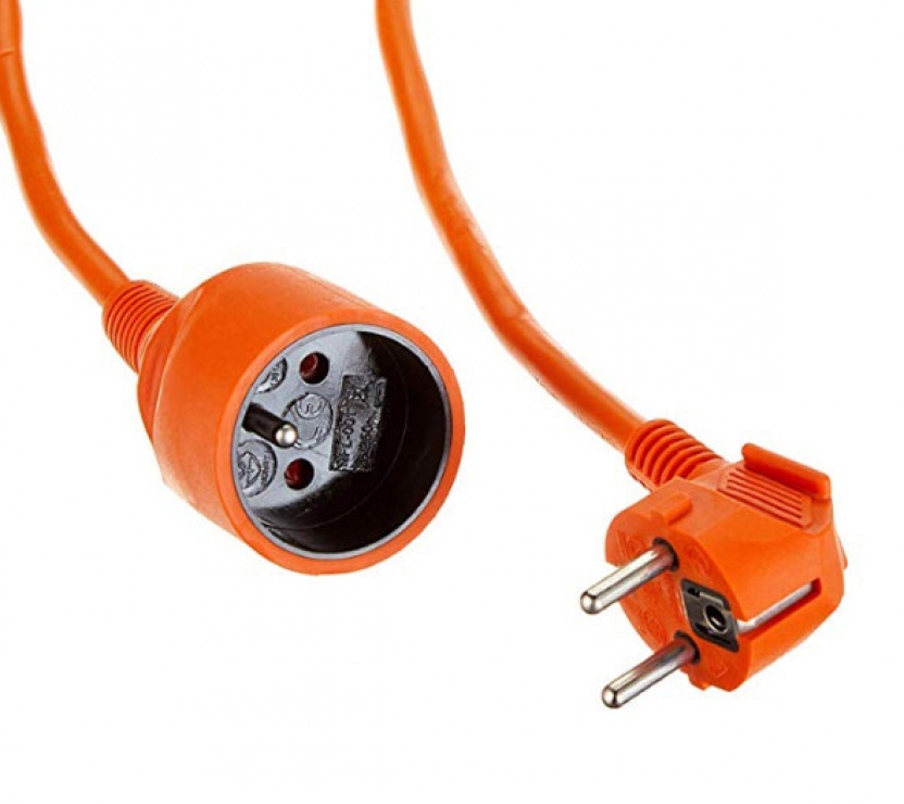 Imagine Cablu prelungitor alimentare Schuko T-M 30m Portocaliu, PPE2-30