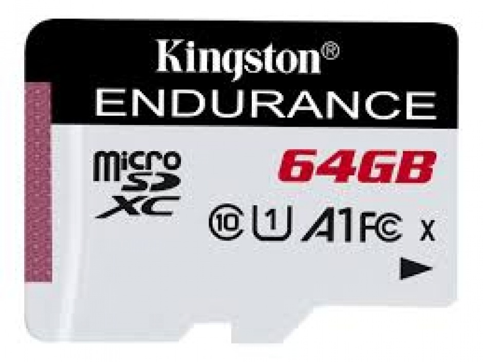 Imagine Card de memorie micro SDXC 64GB clasa 10 UHS-I High Endurance, Kingston SDCE/64GB