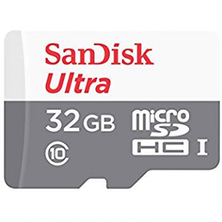 Imagine Card de memorie microSD 32GB clasa 10 + adaptor SD Ultra, Sandisk SDSQUNS-032G-GN3MA