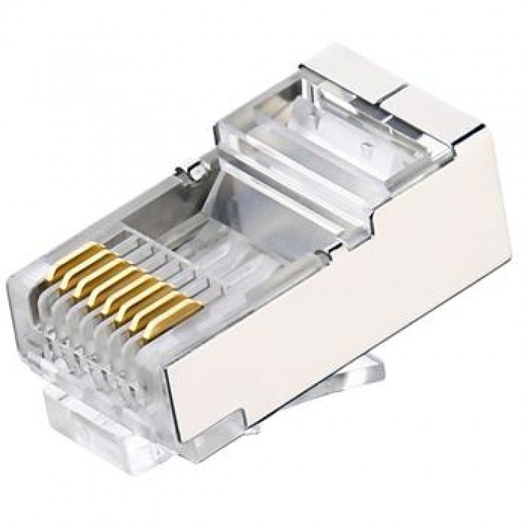 Imagine Conector RJ45 cat 6 ecranat
