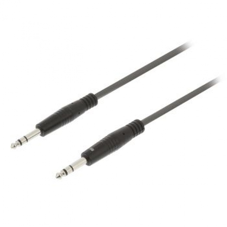 Imagine Cablu audio stereo jack 6.35mm T-T 10m Gri, SWEEX SWOP23020E100