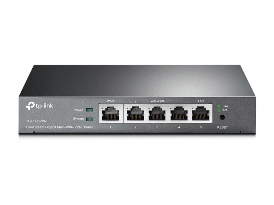 Imagine Router SafeStream Gigabit Multi-WAN Desktop VPN, TP-LINK TL-R600VPN