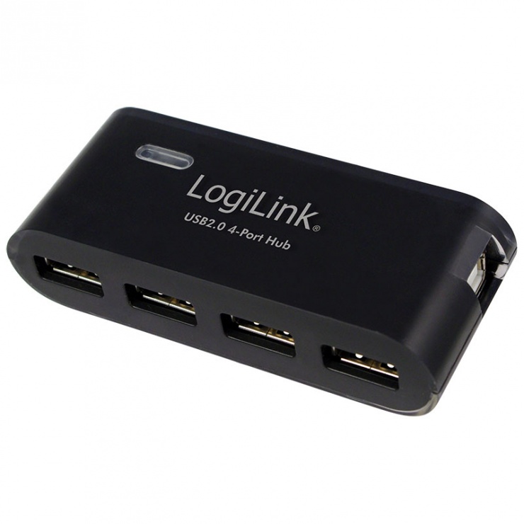 Imagine HUB USB 2.0 cu 4 porturi (cu alimentare), Logilink UA0085