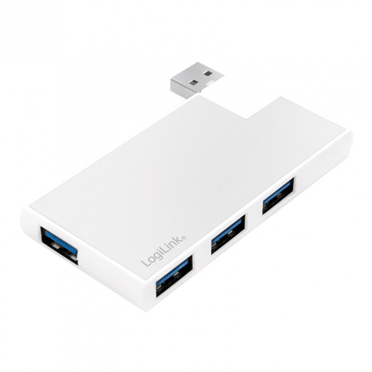 Imagine HUB USB 3.0 cu 4 porturi rotabil 180 grade, Logilink UA0303
