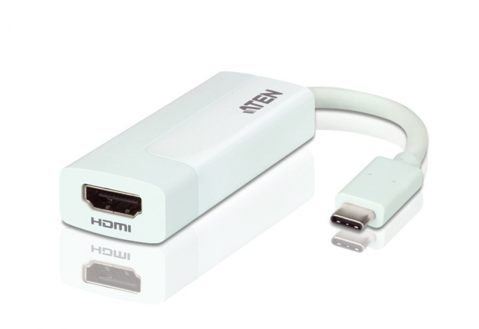 Imagine Adaptor USB-C la HDMI 4K T-M Alb, ATEN UC3008