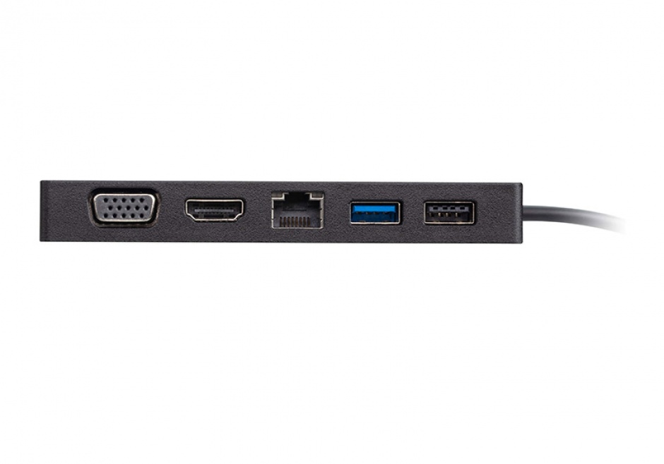 Imagine Docking station USB-C la 1 x HDMI 4K@30Hz, 1 x VGA, 1 x Gigabit, 1 x USB-A-1