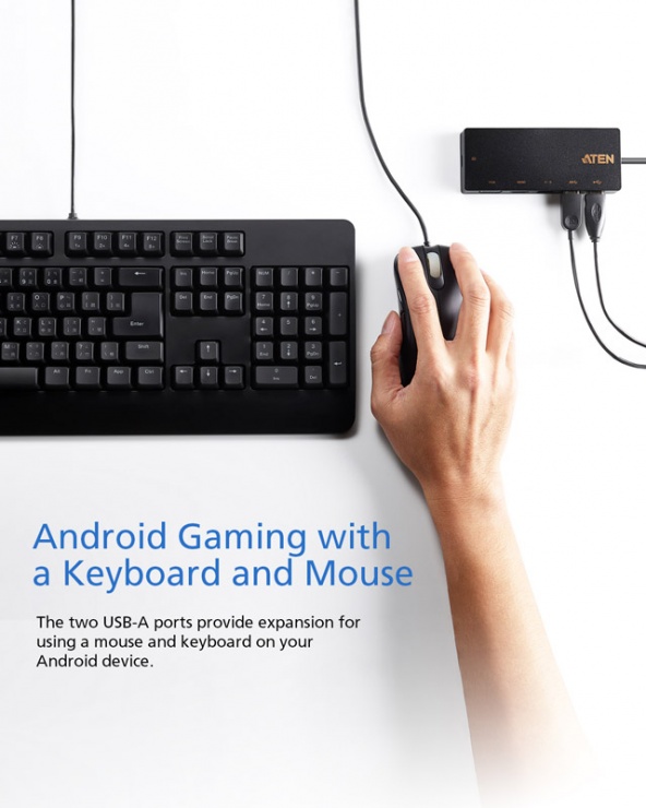 Imagine Docking station USB-C la 1 x HDMI 4K@30Hz, 1 x VGA, 1 x Gigabit, 1 x USB-A-4
