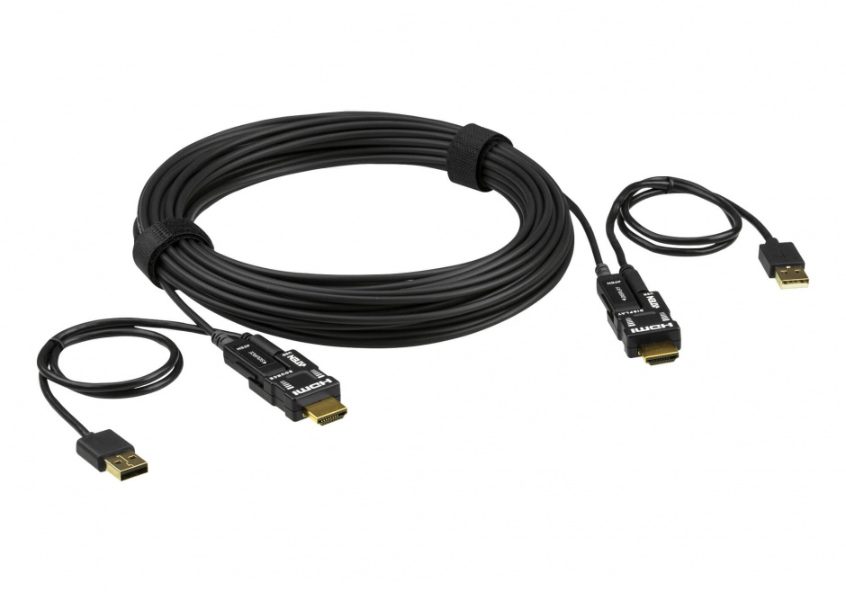 Imagine Cablu HDMI v2.0 True 4K activ optic 15m T-T Negru, ATEN VE7832-2