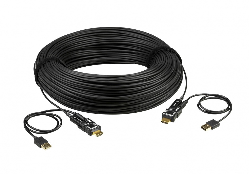 Imagine Cablu HDMI v2.0 True 4K activ optic 60m T-T Negru, ATEN VE7834-2