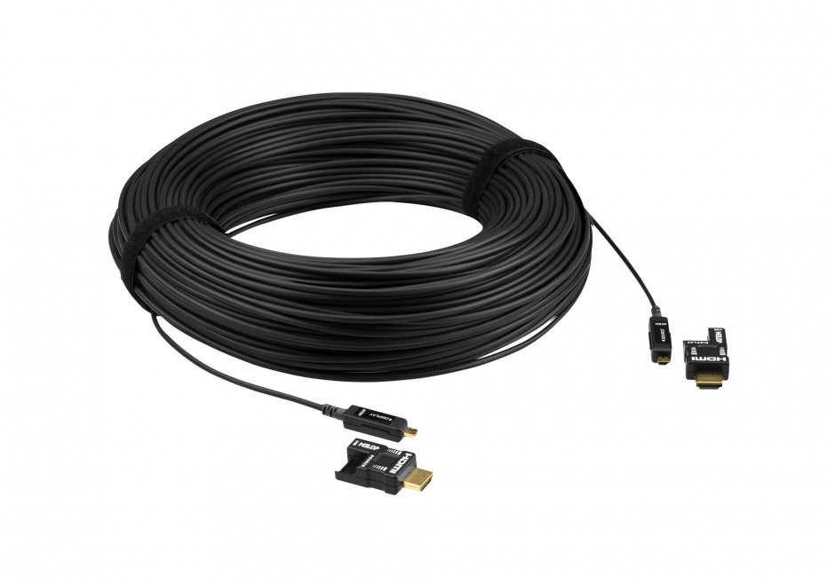 Imagine Cablu HDMI v2.0 True 4K activ optic 100m T-T Negru, ATEN VE7835-1