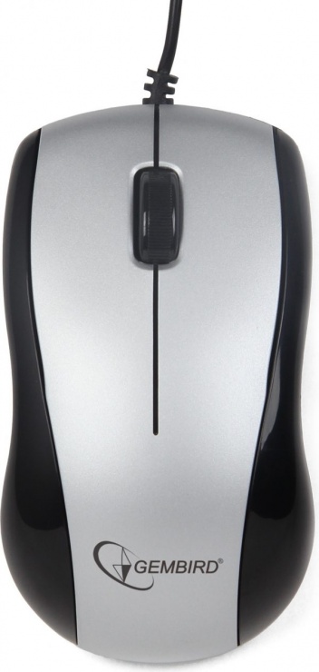 Imagine Mouse optic USB Black&Silver, Gembird MUS-U-002