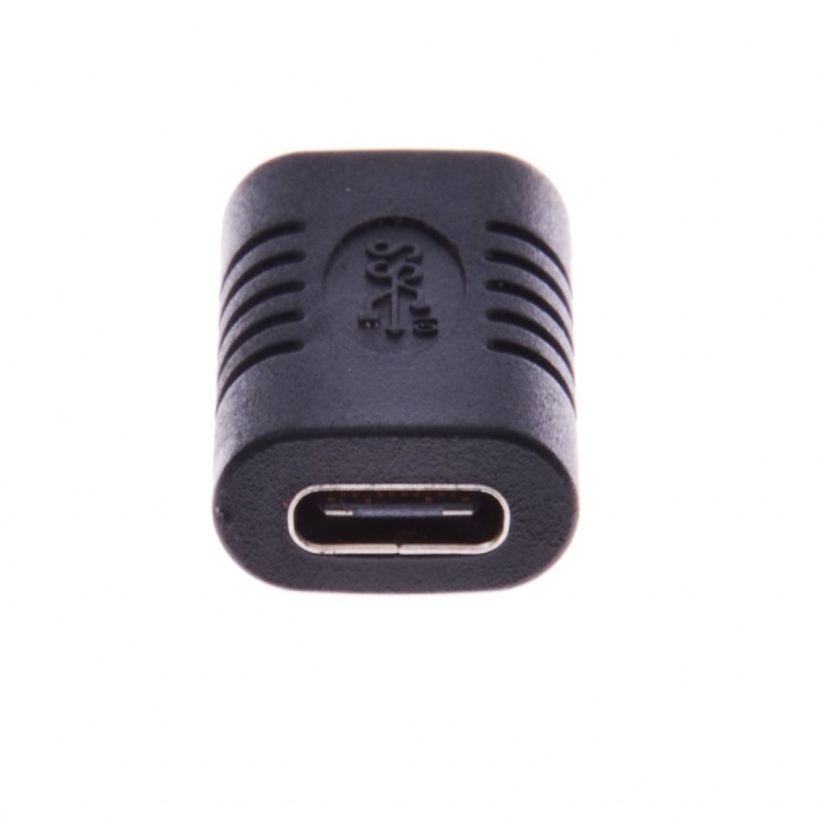Imagine Adaptor USB 3.1 tip C M-M negru, Goobay 45401-1