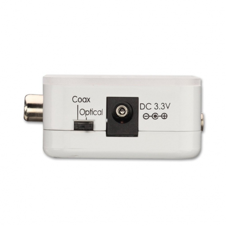 Imagine Convertor digital Coax/SPDIF la analog jack 3.5mm cu amplificare, Lindy L70467-3
