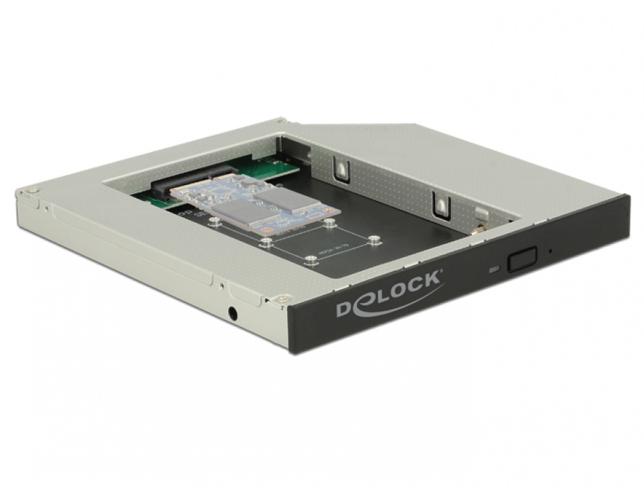 Imagine Installation frame (caddy) Slim SATA 5.25" pentru 1 x mSATA, Delock 62717