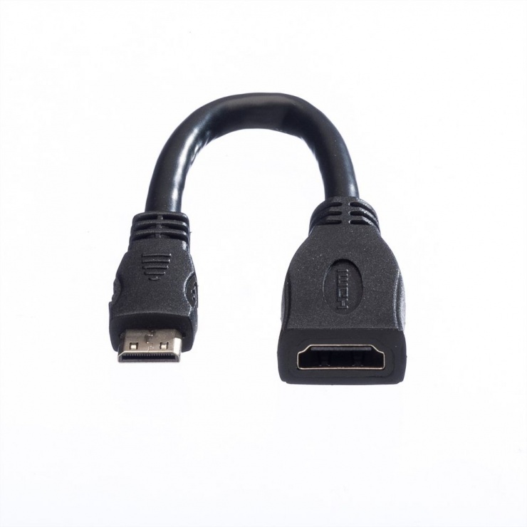 Imagine Adaptor HDMI la mini HDMI-C v1.4 M-T 15 cm, Value 11.99.5586-1