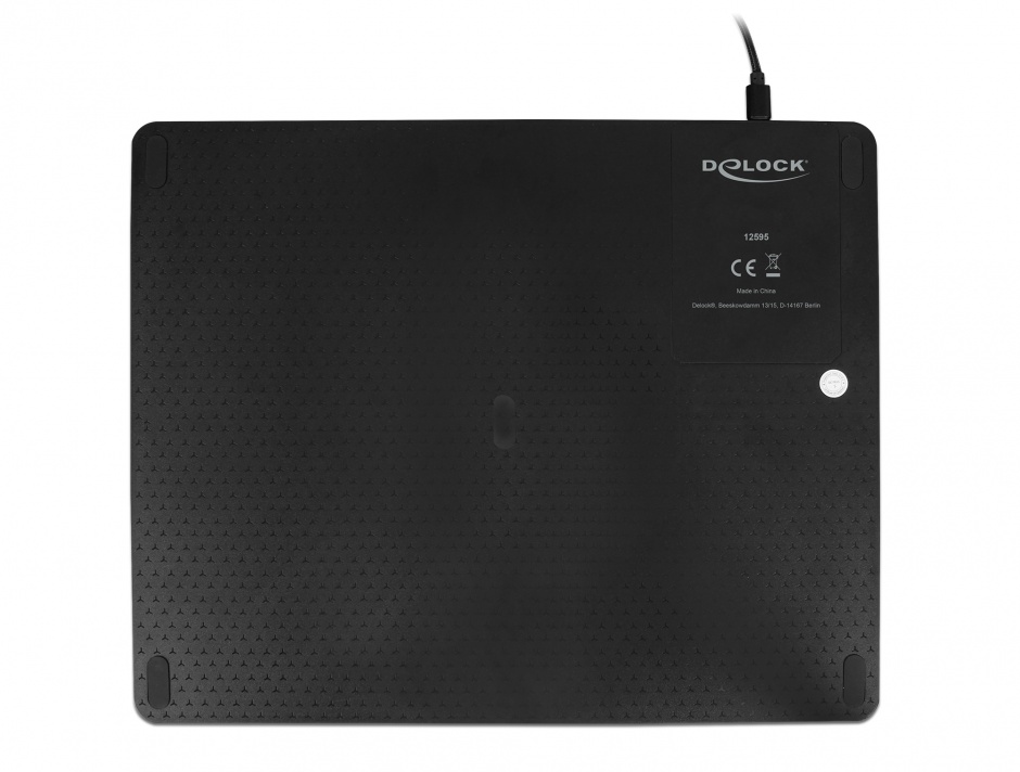 Imagine Mouse pad cu functia de incarcare wireless Negru, Delock 12595