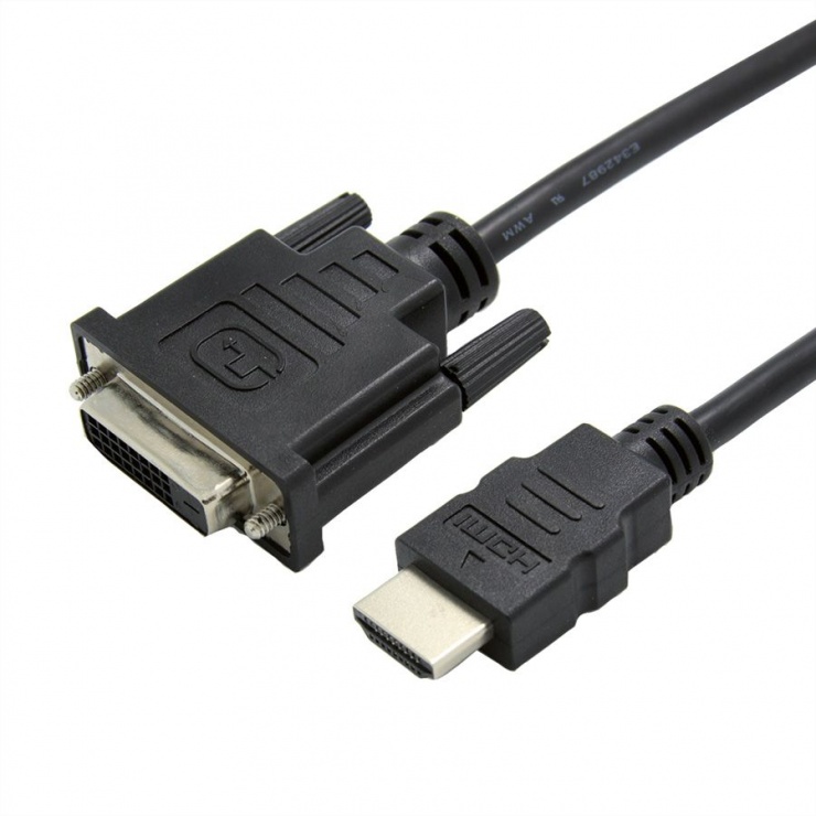 Imagine Adaptor HDMI la DVI-D 24+1 T-M 15cm, Value 12.99.3115