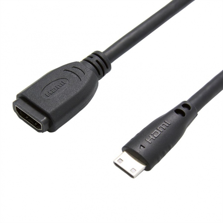 Imagine Adaptor mini HDMI-C la HDMI T-M 15cm, Value 12.99.3120