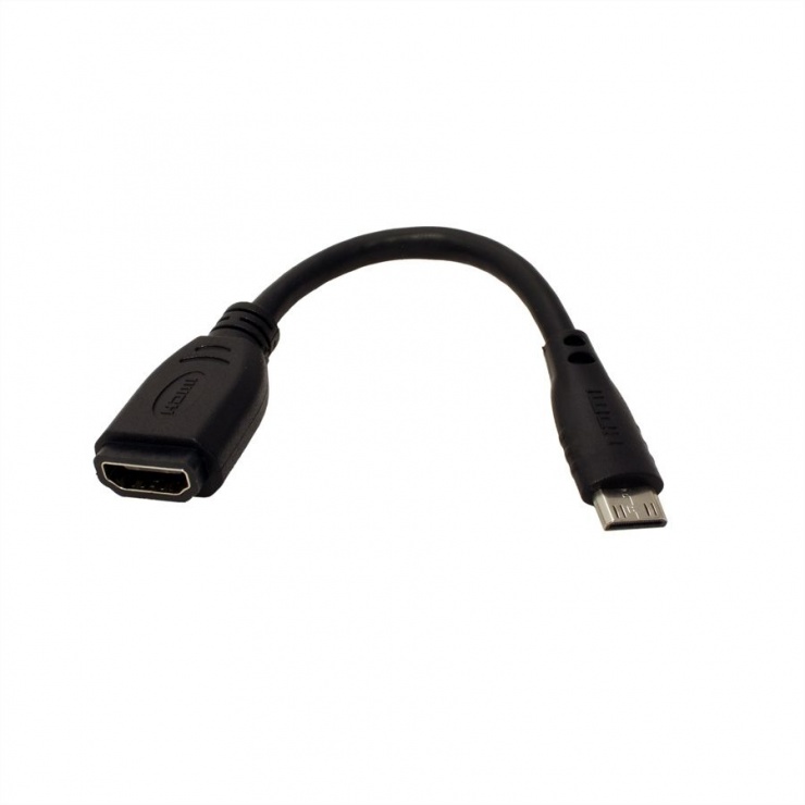 Imagine Adaptor mini HDMI-C la HDMI T-M 15cm, Value 12.99.3120-2