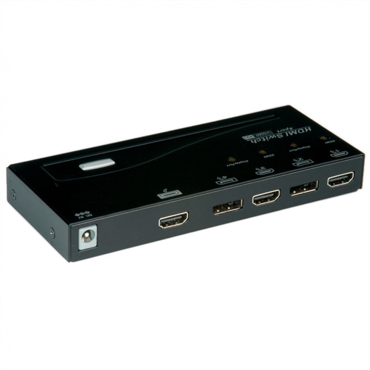 Imagine Switch HDMI/DisplayPort Switch cu 4 porturi, Roline 14.01.3574