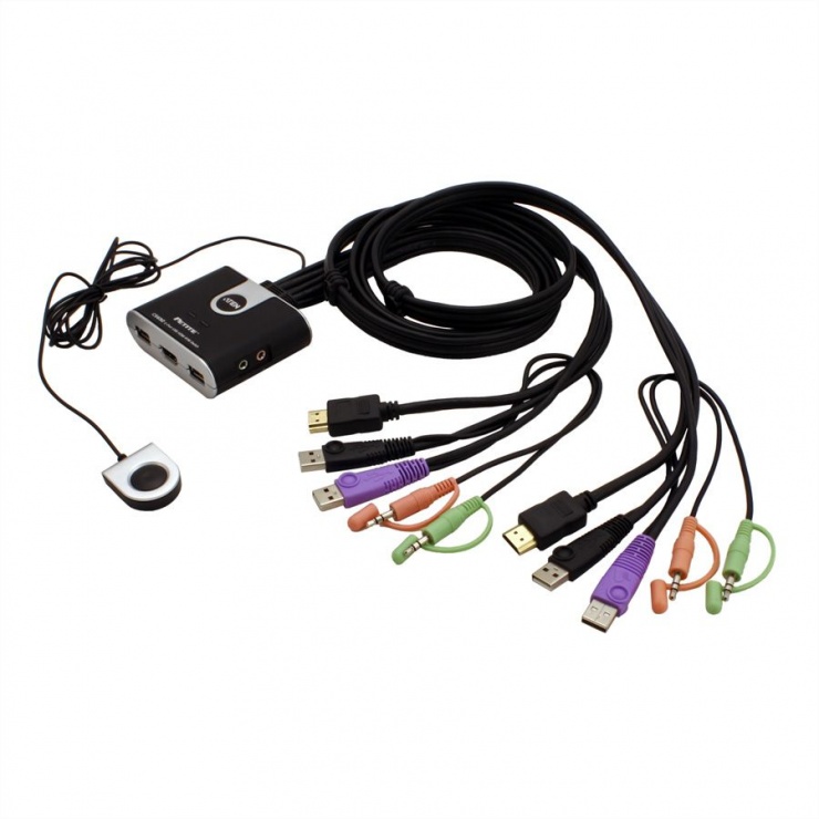 Imagine Switch KVM USB HDMI Audio/Video 2 porturi, Aten CS692-4