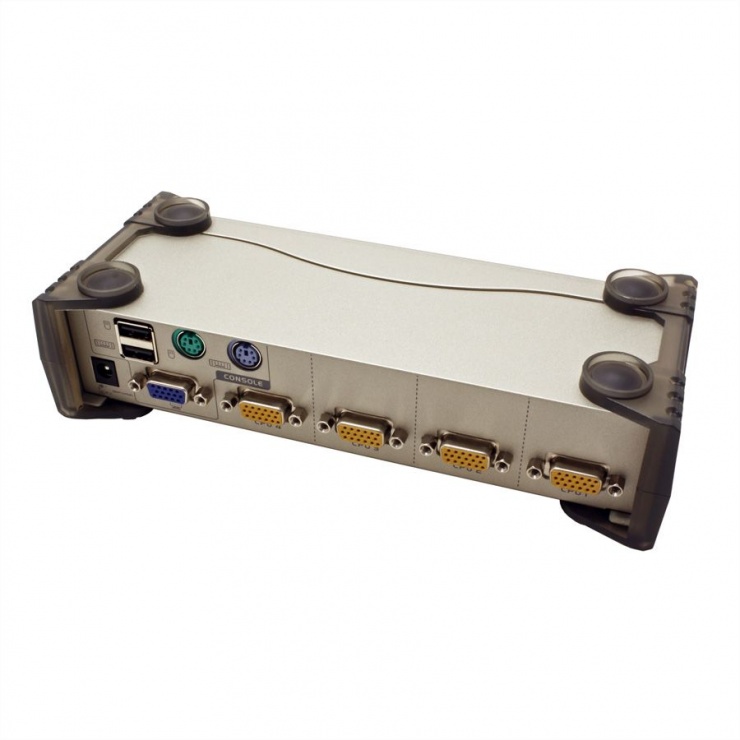 Imagine KVM Switch PS/2-USB VGA cu 4 porturi, Aten CS84U-4