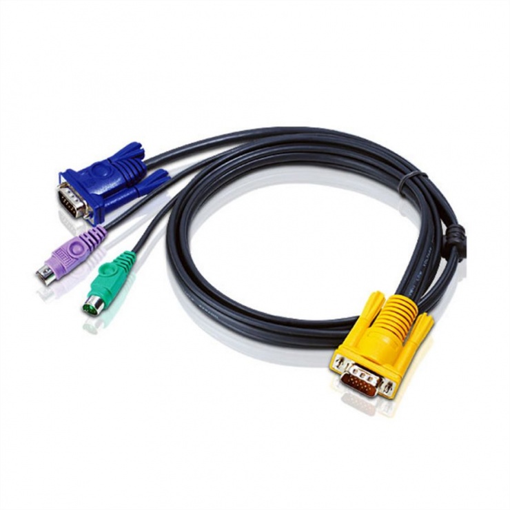 Imagine Set cabluri pentru KVM PS/2 6m, Aten 2L-5206P