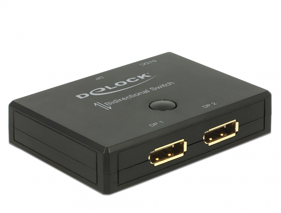 Imagine Switch Displayport 2 porturi bidirectional 4K 60 Hz, Delock 18750