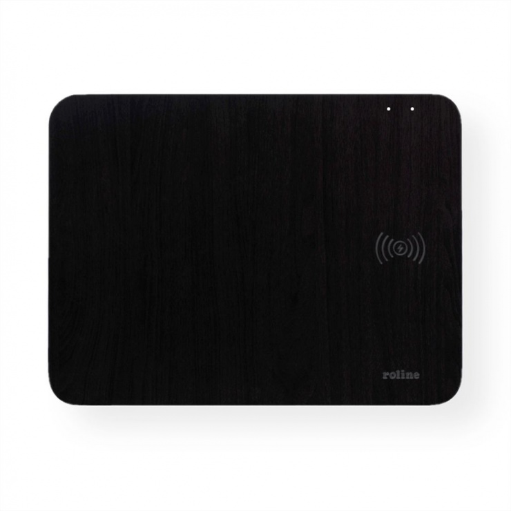 Imagine Mouse pad cu incarcare wireless 10W Negru, Roline 19.11.1014