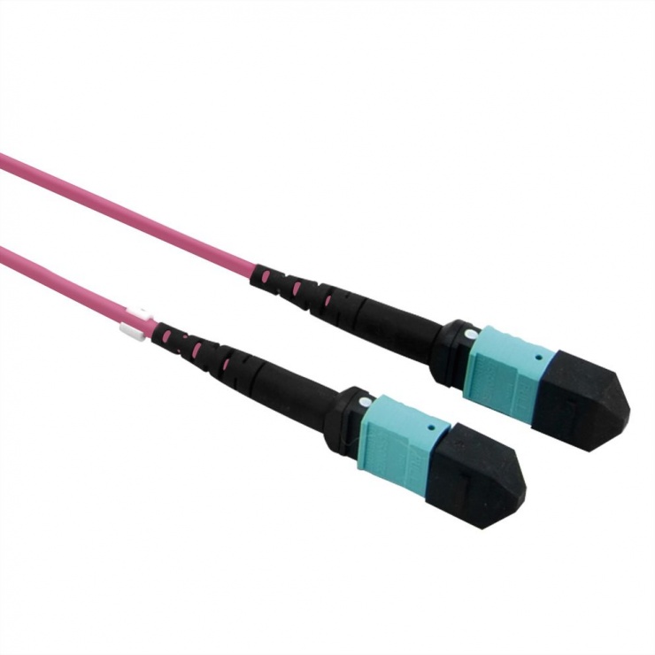 Imagine Cablu fibra optica MPO - MPO OM4 Mov LSOH 3m, Value 21.99.1101