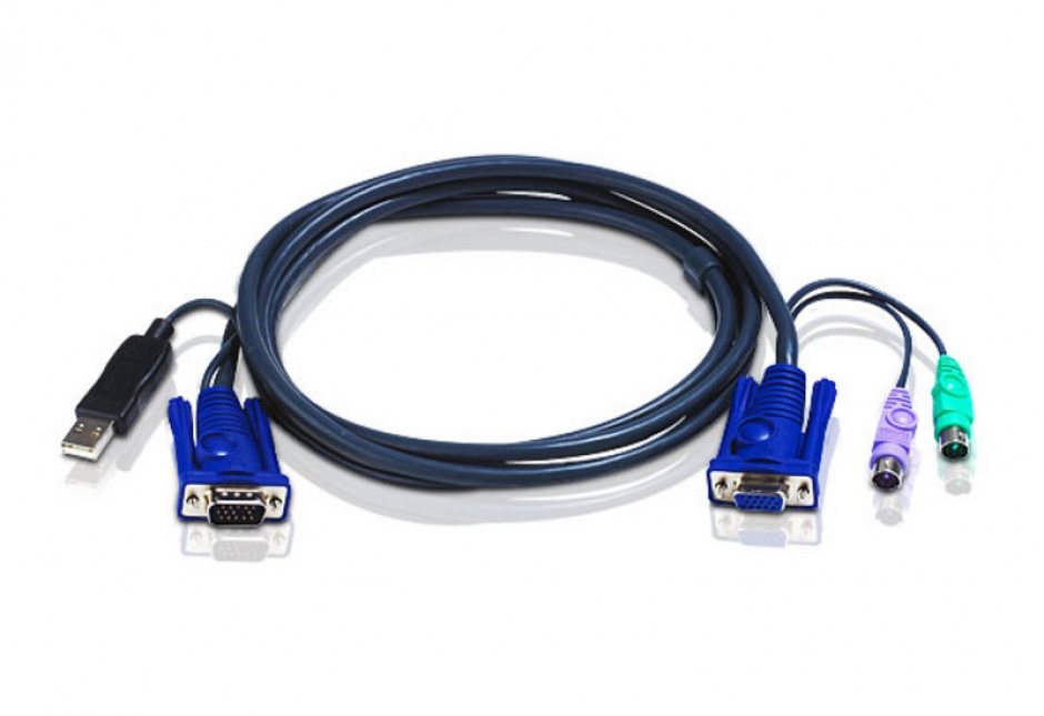 Imagine Cablu KVM USB-PS/2 1.8m, ATEN 2L-5502UP
