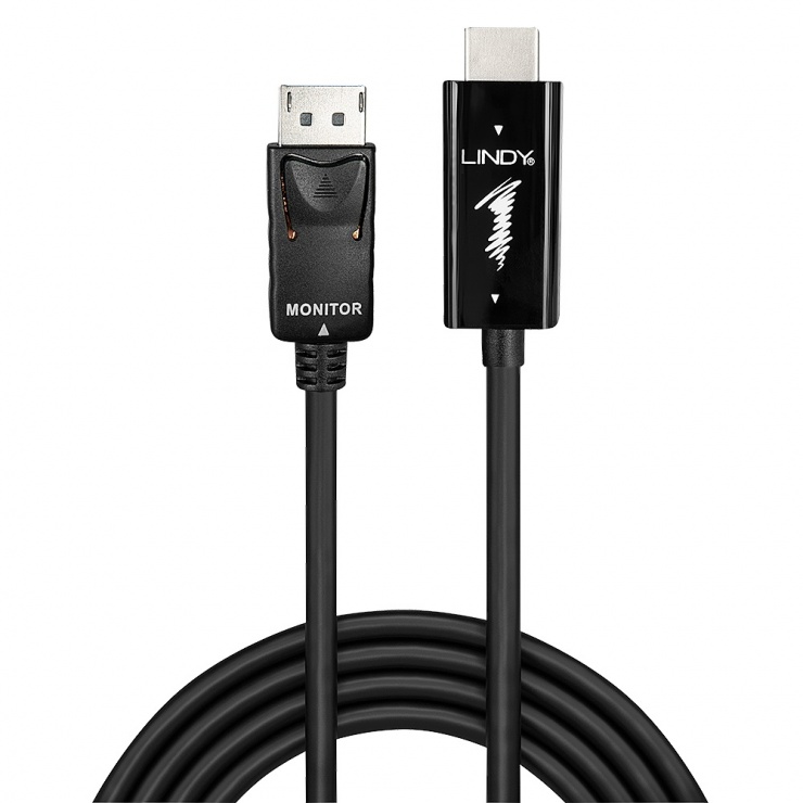 Imagine Cablu HDMI la Displayport 1.2 4K T-T 2m, Lindy L41486-1