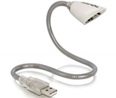 Imagine Lampa USB pentru notebook, Delock, alb