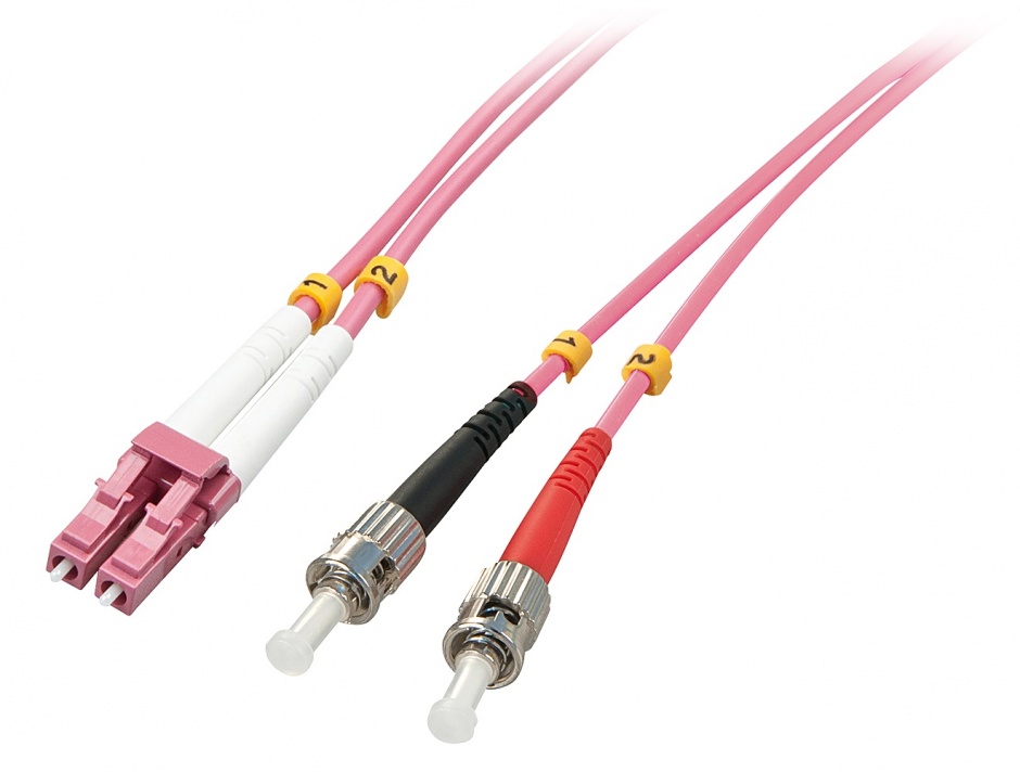 Imagine Cablu fibra optica LC-ST OM4 Duplex Multimode 15m, Lindy L46355