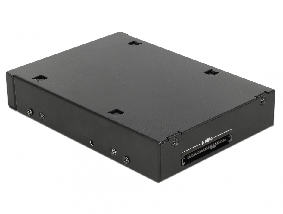 Imagine Rack mobil 3.5" pentru 1 x 2.5" U.2 NVMe SSD sau HDD/SSD SATA/SAS, Delock 47232