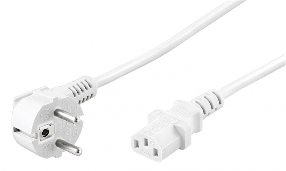 Imagine Cablu alimentare PC IEC C13 5m Alb, Goobay 51321