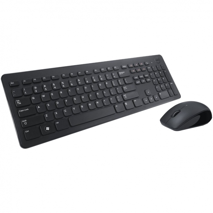 Imagine Kit tastatura si mouse wireless KM636 Negru, Dell 580-ADFW